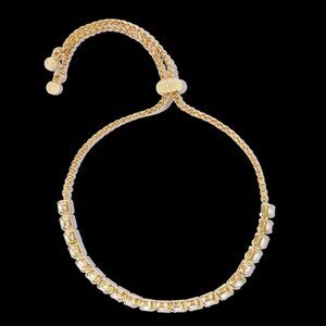 Ettika 18k Gold Plated Ajustable Crystal Bracelet